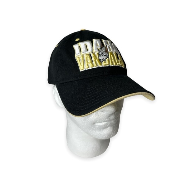 Men's The Game Black Idaho Vandals Classic Bar Structured Adjustable Hat - Picture 1 of 11